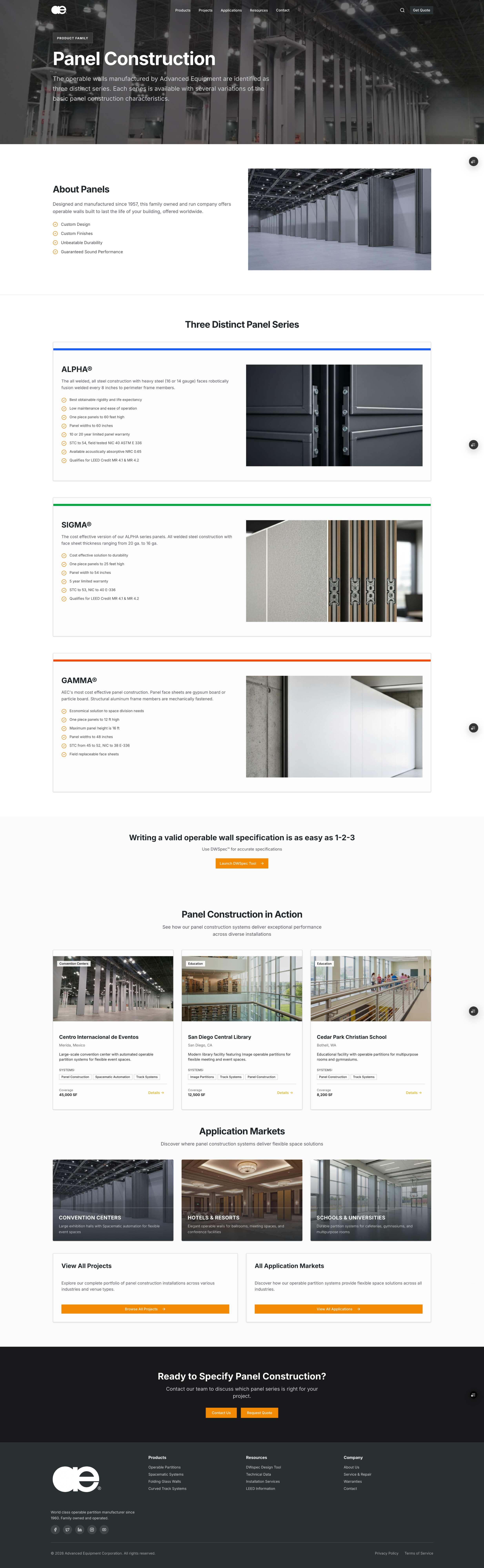 Panel construction