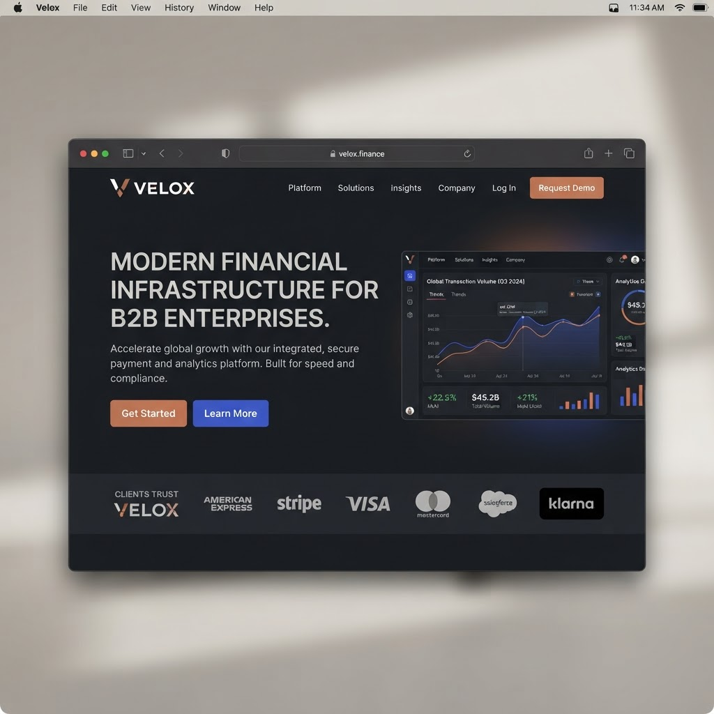 Velox website build